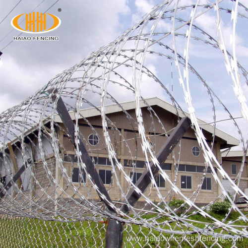 Modern security fencing razor barbed wire for army